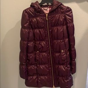 Juicy couture knee length puff jacket